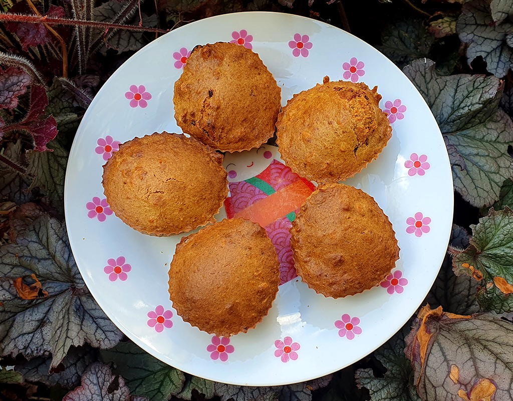 Healthy Carrot and Walnut Muffins