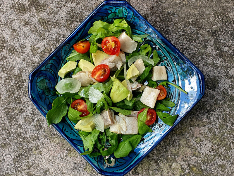 Marinated Herring and Avocado Salad
