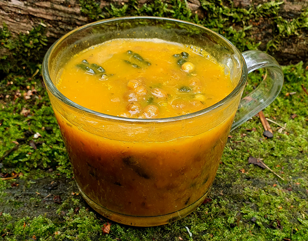 Sweet Potato and Lentil Soup with Kale