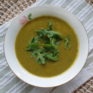 Broccoli, Pea and Rocket Soup