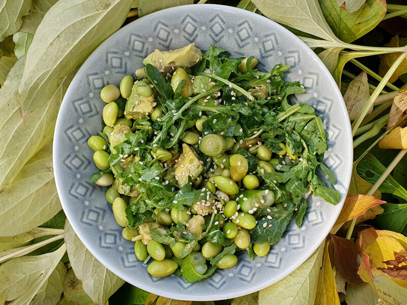 Edamame, Avocado, and Rocket Salad