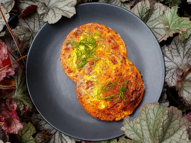 Gluten-Free Cottage Cheese Flatbread with Dill