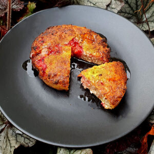 Mini Raspberry and Almond Cheesecake