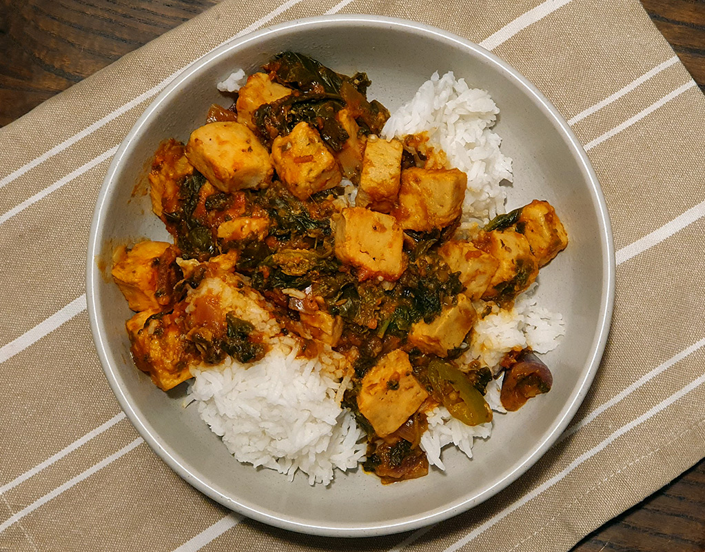 Quorn and Spinach Chili