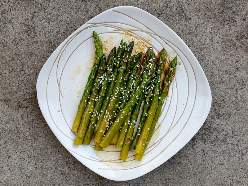 Asparagus in Miso Glaze