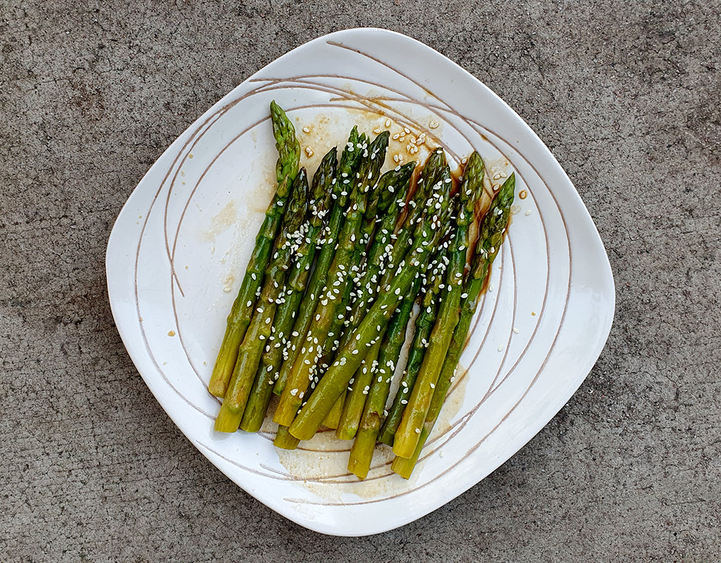 Asparagus in Miso Glaze