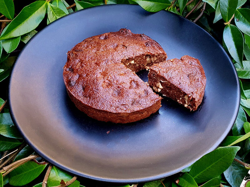 Cottage Cheese Cake with Dates and Walnuts