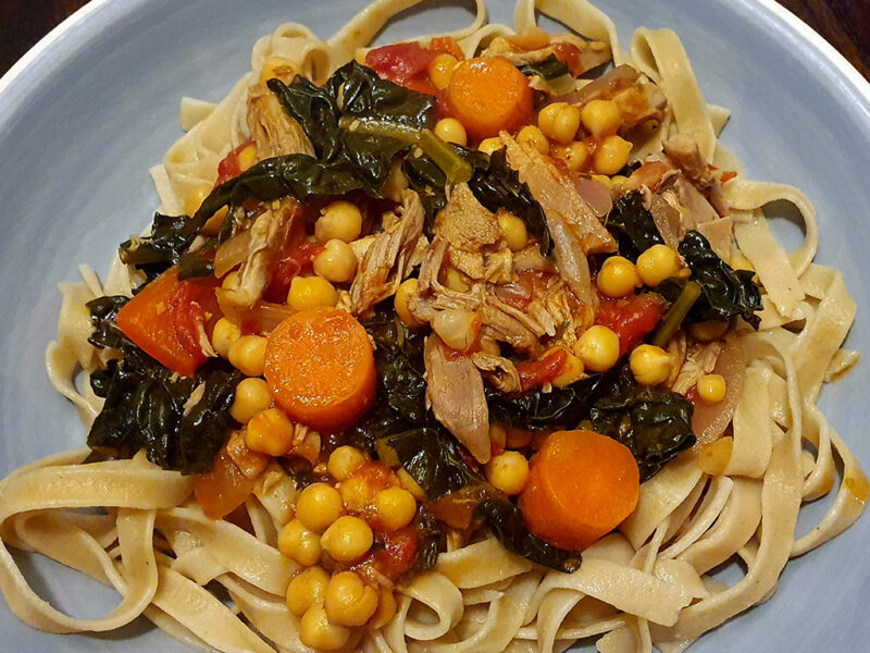 Leftover Duck and Chickpea Ragu