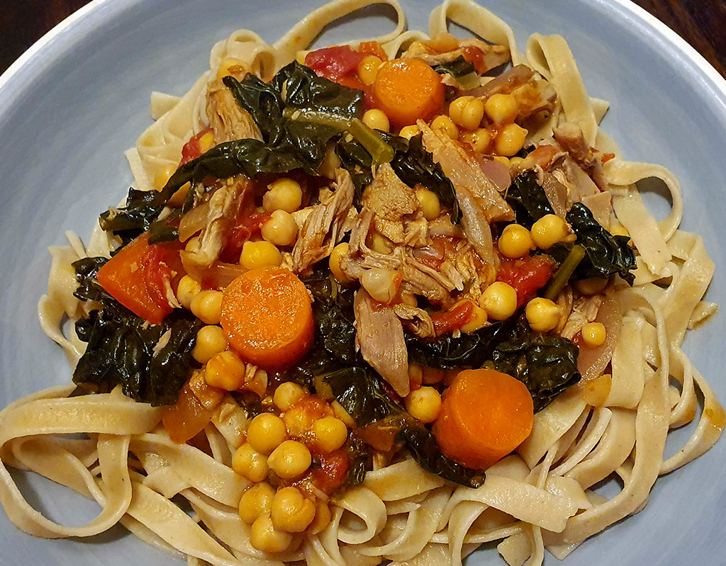 Leftover Duck and Chickpea Ragu