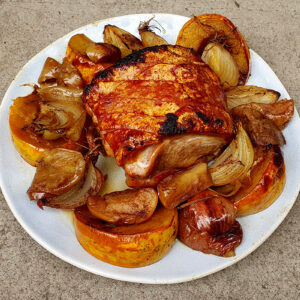 Roast Pork with Squash and Apple
