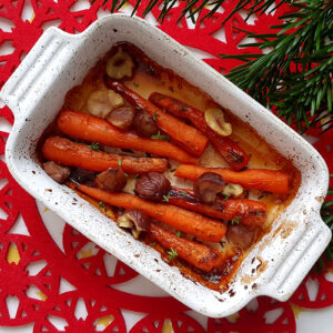 Baby Carrots Baked in Port