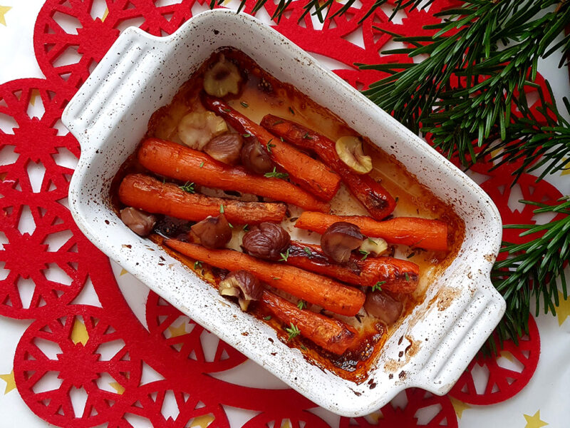 Baby Carrots Baked in Port
