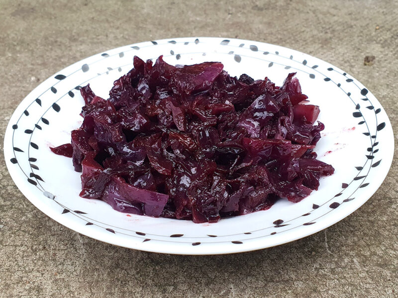 Balsamic Braised Red Cabbage