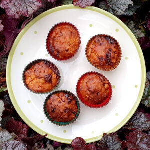 Chestnut and Chocolate Banana Muffins