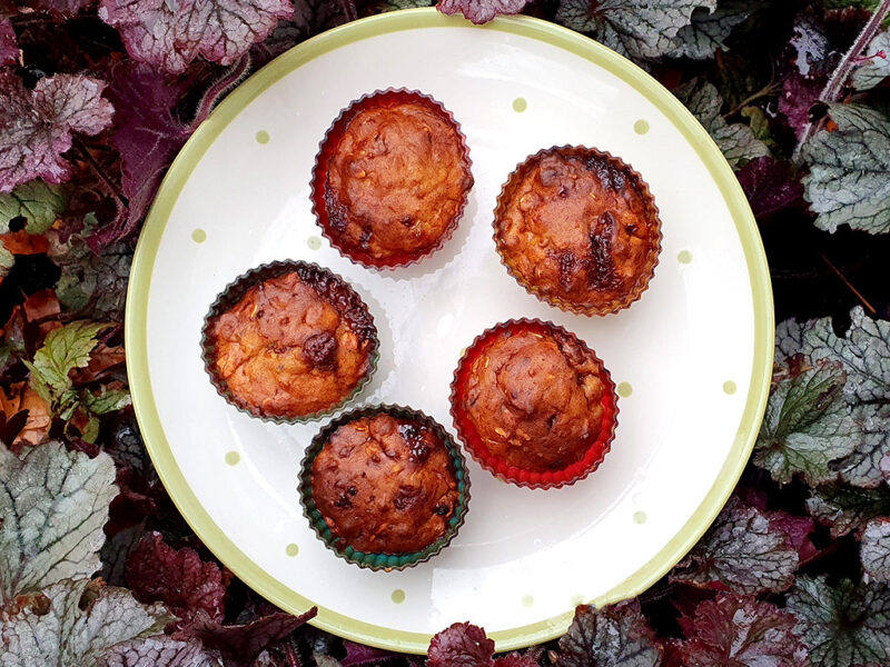 Chestnut and Chocolate Banana Muffins