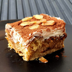 Tiramisu Croissant Pudding