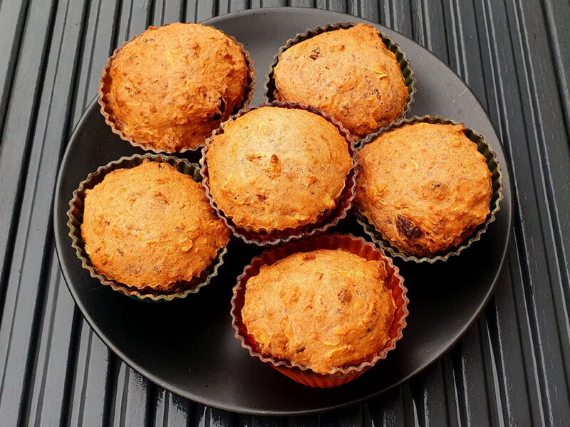 Carrot and Beetroot Muffins