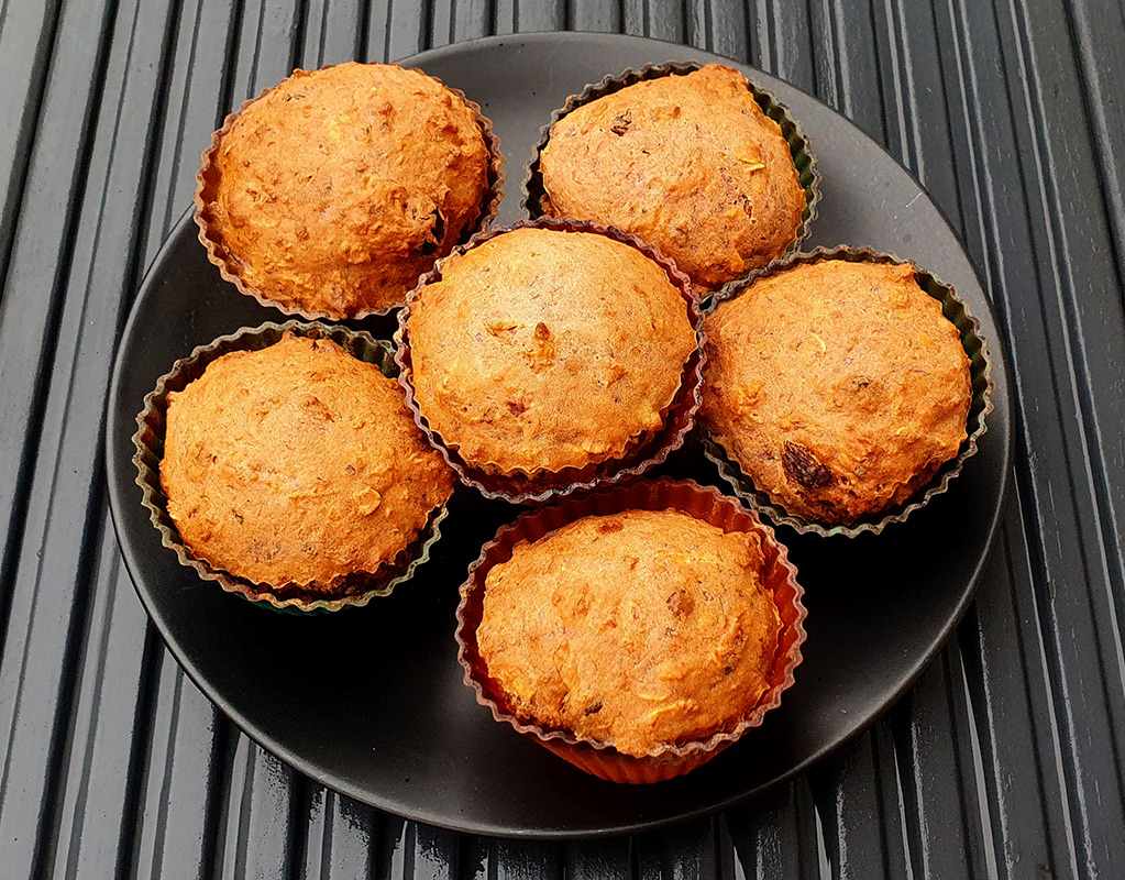 Carrot and Beetroot Muffins