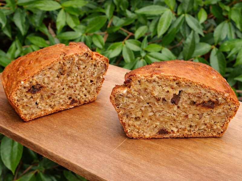 Chestnut and Dates Banana Cake