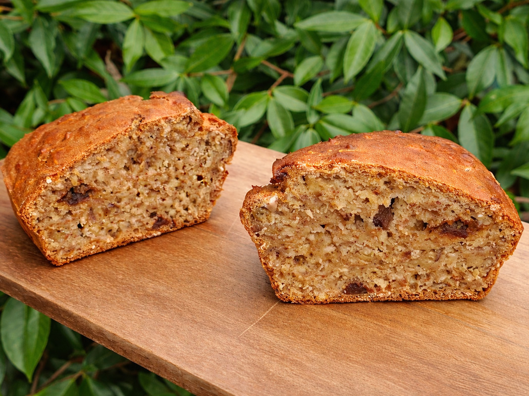 Chestnut and Dates Banana Cake