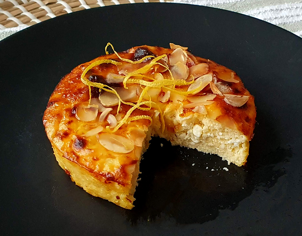 Flourless Lemon and Almond Cottage Cheese Bake