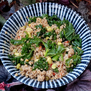 Quinoa, Edamame and Kale Salad