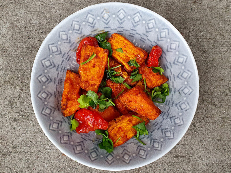 Spiced Air Fryer Sweet Potatoes