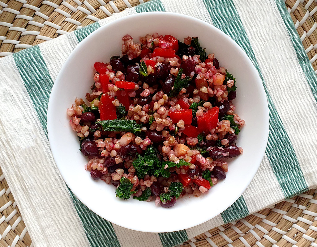 Winter Buckwheat and Beans Salad