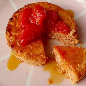 Baked Cottage Cheese with Papaya and Coconut