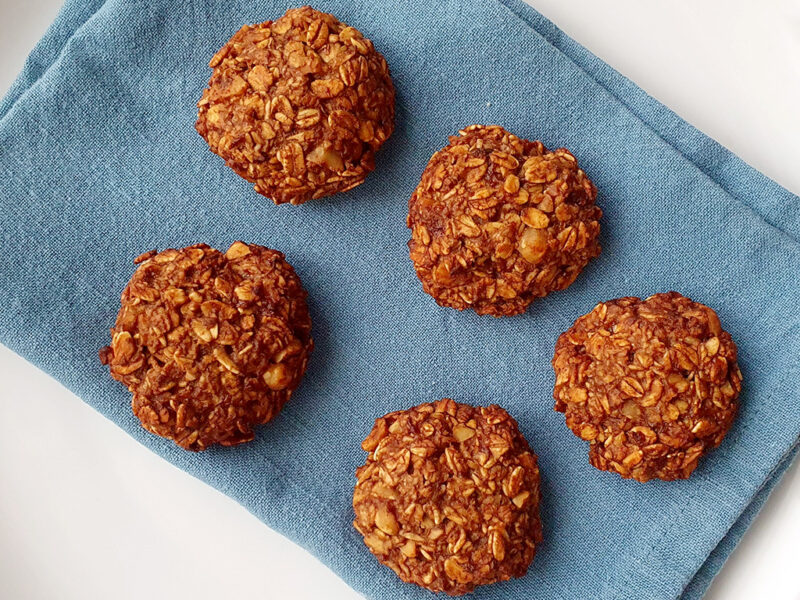 Chocolate and Hazelnut Oat Cookies