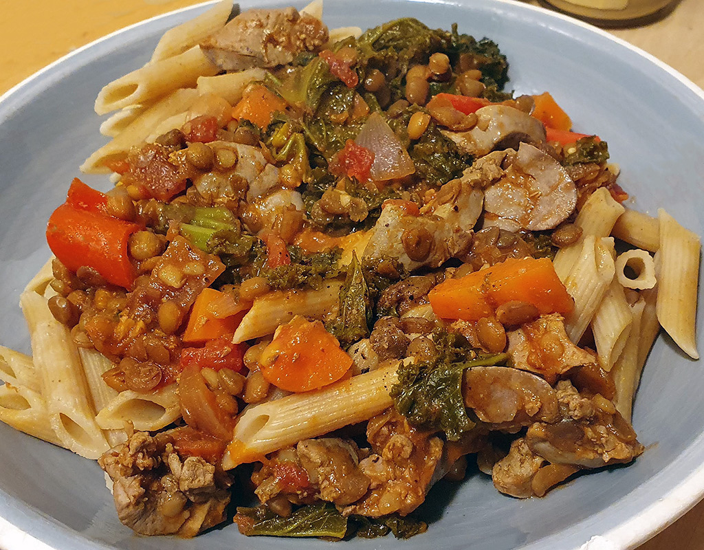 Duck Liver and Lentil Ragù