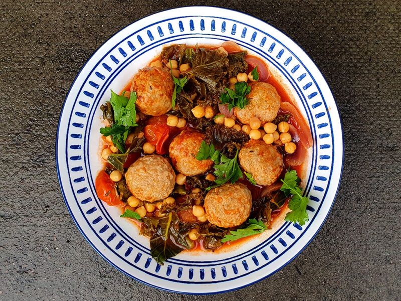 Pork Meatballs and Chickpeas Stew