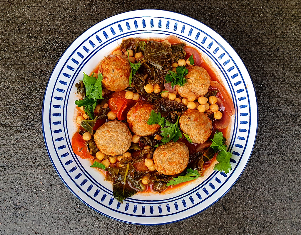 Pork Meatballs and Chickpeas Stew