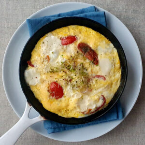 Scallop and Mozzarella Frittata