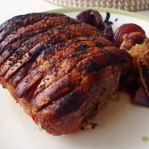 Cinnamon and Ginger Roasted Pork with Apples