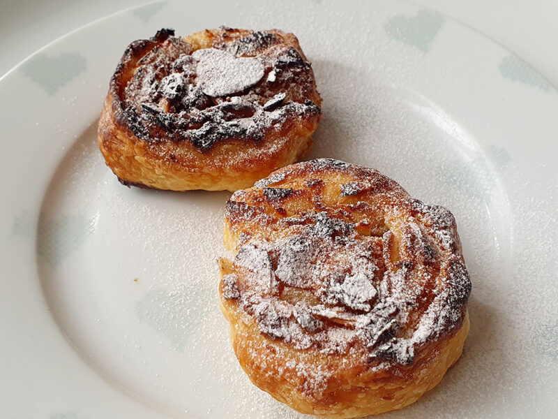 Coconut and Almond Puff Pastry Rolls