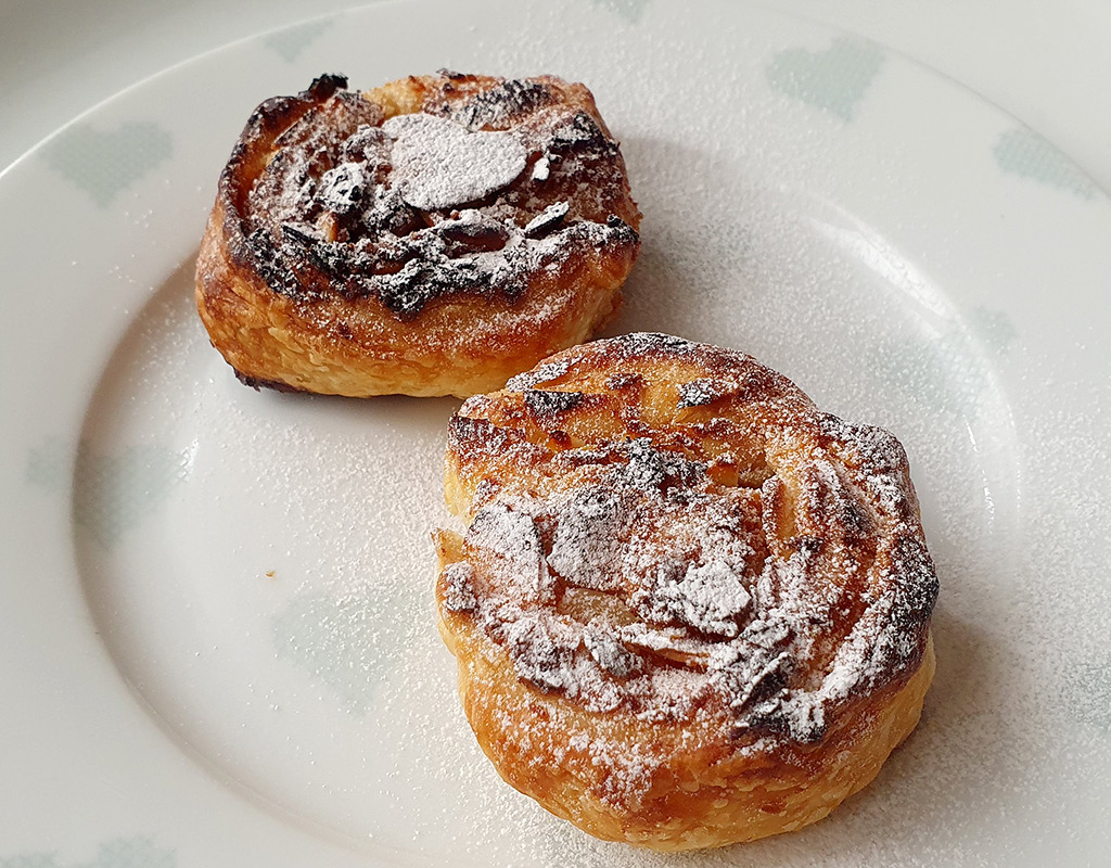 Coconut and Almond Puff Pastry Rolls