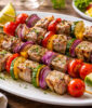 Grilled Tuna Skewers with Vegetables