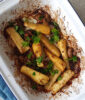 Mustard Baked Parsnips and Mushrooms