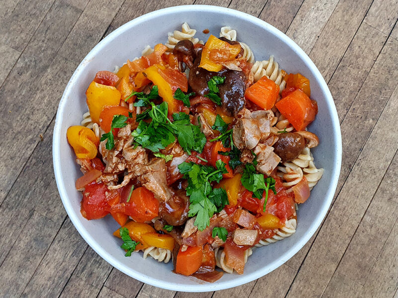 Duck Liver and Shiitake Ragu