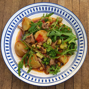 Leftover Roast Lamb and Potato Stew