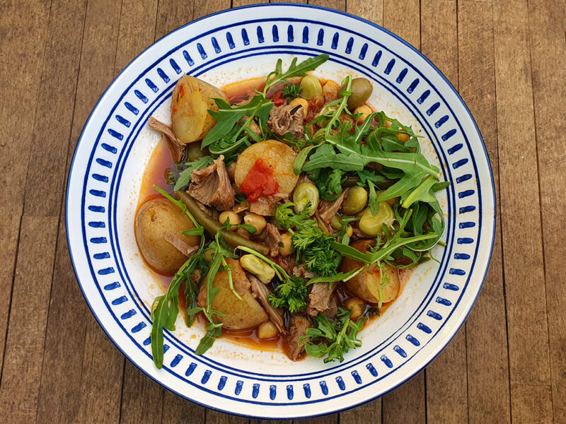 Leftover Roast Lamb and Potato Stew