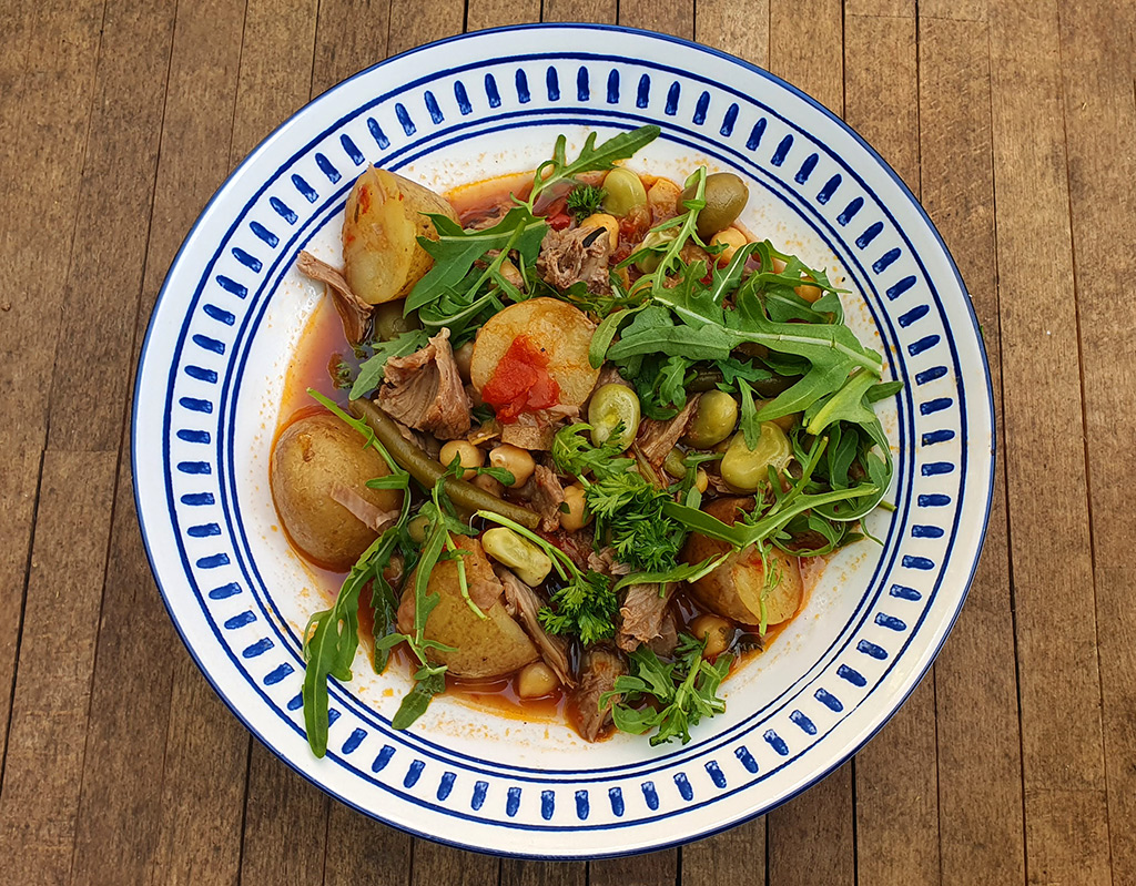 Leftover Roast Lamb and Potato Stew