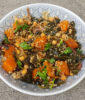 Quinoa Bowl with Sweet Potatoes, Kale and Chickpeas