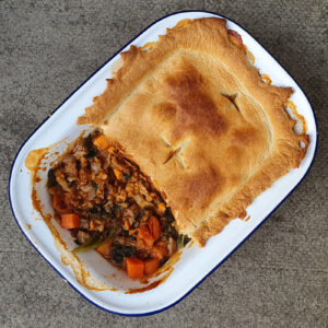 Roast Lamb and Lentil Pie