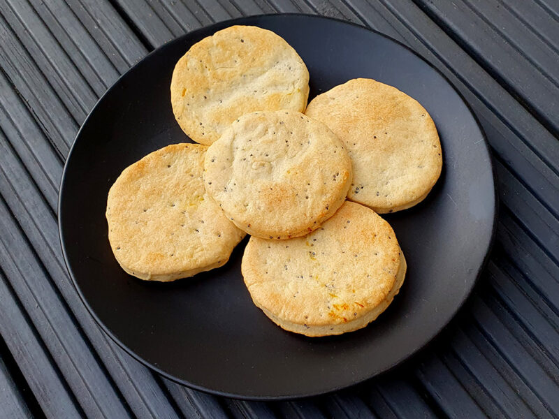 Savoury Lemon and Poppy Seed Cookies
