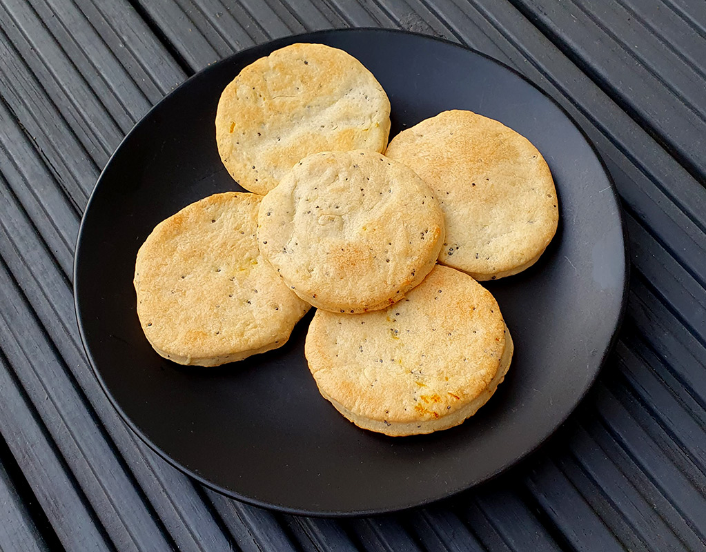 Savoury Lemon and Poppy Seed Cookies
