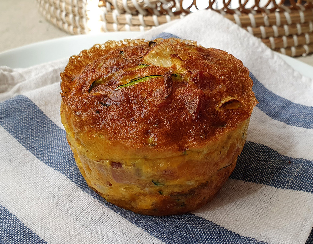 Speck and Mozzarella Egg Muffins