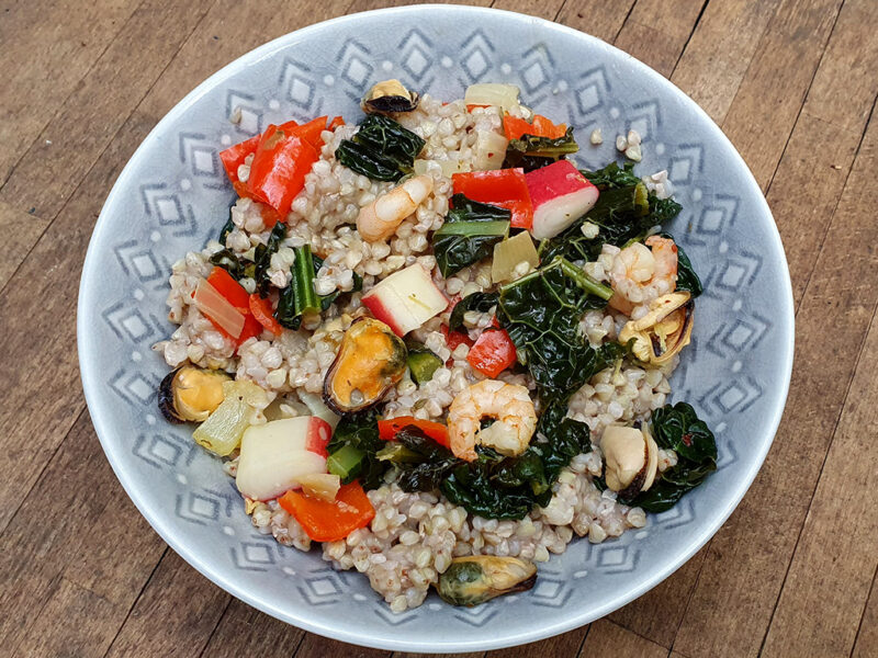 Buckwheat Seafood Bowl