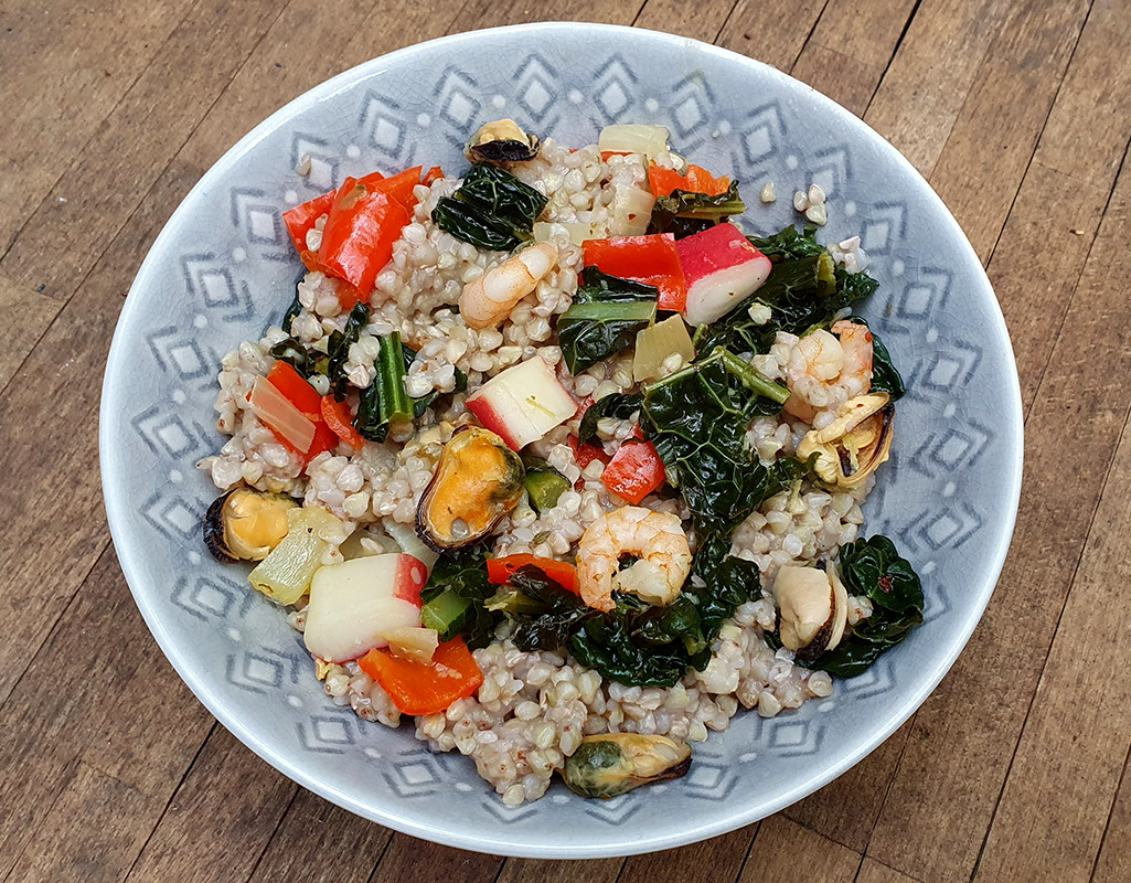Buckwheat Seafood Bowl